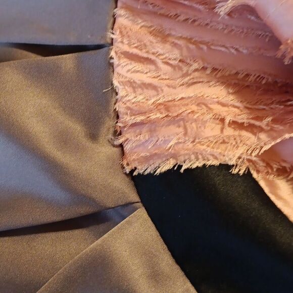 Minuet Peach and Taupe Sleeveless Dress - Picture 8 of 10